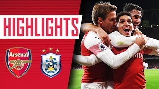 TORREIRA WITH AN OVERHEAD KICK  Arsenal 10 Huddersfield Town  Goals and highlights [upl. by Sacram]