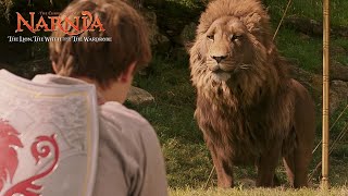 Meeting Aslan  Narnia The Lion The Witch and the Wardrobe [upl. by Annaehr]