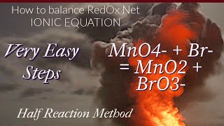 How to Balance MnO4BrMnO2BrO3 by Half Reaction Method balancingredoxequations [upl. by Bealle381]