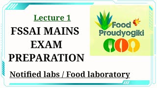 Fssai mains Notified labs  food laboratories Fssai mains 2020 [upl. by Uno]