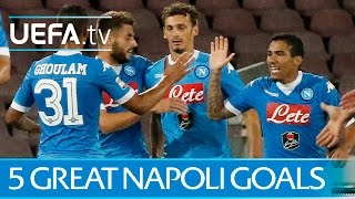 Cavani Higuaín Gabbiadini Great Napoli goals [upl. by Ainahtan]