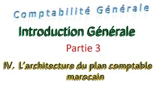 3 comptabilité générale  Introduction générale partie 3 plan comptable marocain [upl. by Atwekk]