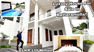 SOLD Luxury House For Sale in Battaramulla Sri Lanka  4K Video [upl. by Eicyaj61]