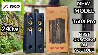 NEW FampD T60X Pro TOWER SPEAKER  UNBOXINGREVIEW  240w  BEST BUDGET TOWER SPEAKER POWERFUL BASS [upl. by Filmore991]