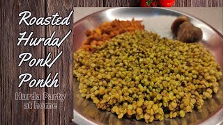 How to make roasted hurda ponkh at home  Tender sorghumjowar  हुरडा किंवा पोंख [upl. by Kursh]