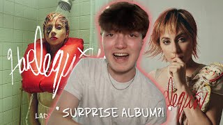 SURPRISE GAGA ALBUM Reacting to HARLEQUIN album by Lady Gaga [upl. by Annais]