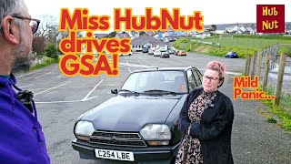 Miss HubNut drives Giselle the Citroen GSA First time driving a classic [upl. by Reh]