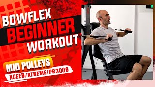 Bowflex XTREME Beginner Workout  20 min  Full Upper Body  Warmup XCEED PR3000 [upl. by Wilber]