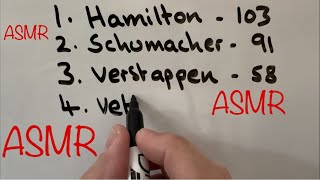 ASMR Whisper Whiteboard F1 Winners List Video [upl. by Carrie]