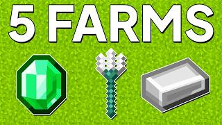 5 MUST HAVE FARMS IN MINECRAFT 121 [upl. by Riva]