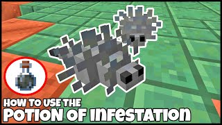 How To Use The POTION OF INFESTATION In MINECRAFT [upl. by Harday]