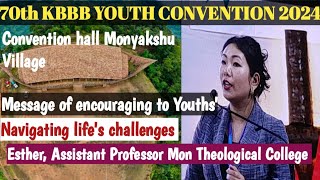 Topic Navigating Lifes Challenges Nn Esther Asst Professor MTC 70th KBBB Youth Convention 2024 [upl. by Woods]