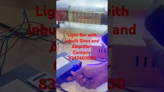 Light Bar with inbuilt Siren and Amplifier ambulance police automobile roadsafety emergency [upl. by Leisam]