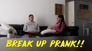 BREAK UP PRANK ON BOYFRIENDHE CRIES [upl. by Nomzaj]