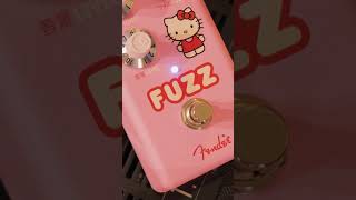 Fender HelloKitty Fuzz Pedal Supermassive Black Hole [upl. by Dnalram]