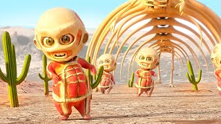 Chibi Titans  The Wumbling  Attack On Titan Animation 2023 アニメ「進撃の巨人」 [upl. by Narad48]