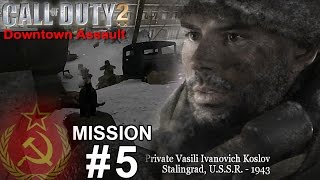 Call of Duty 2  URSS La fortezza di Stalingrado  Assalto al centro cittadino [upl. by Zoilla]