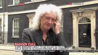 Brian May amp Badger March on Sky News 01 June 2013 [upl. by Keeton]