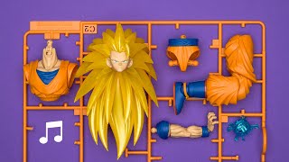 ♪Build Super Saiyan 3 Son Goku  Dragon ball  Satisfying beat building  Speed build  Model Kit [upl. by Dnalyar164]