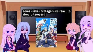 some isekai protagonists react to rimuru tempest  tensura  infinity reactions [upl. by Jobina]