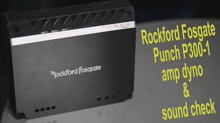 Rockford Fosgate Punch P3001 mono amp dyno run amplifier power test amp soundcheck non old school [upl. by Shaylyn52]