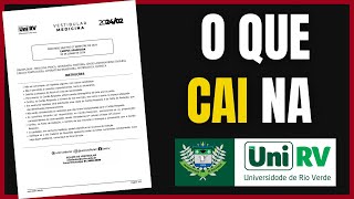 O que cai no vestibular de medicina da UniRV [upl. by Corwun]