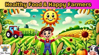 Healthy Food amp Happy Farmers  Fun Kids’ Poem  Nursery Rhymes amp Kids Song  farming kids poem [upl. by Hassadah516]