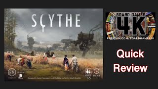 Scythe Boardgame  Quick Review [upl. by Neau]