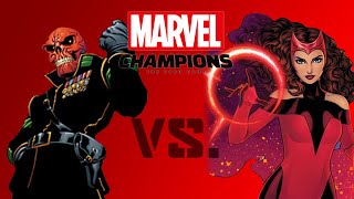 Scarlet Witch vs Red Skull Marvel Champions [upl. by Oilut]