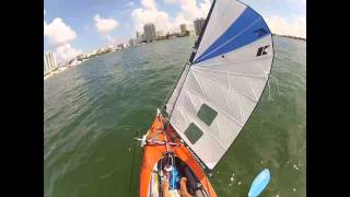 Upwind Kayak Sailing [upl. by Ahseikal]