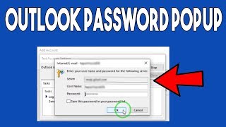 How To Fix Microsoft Outlook Password Popup Problem [upl. by Hoi]