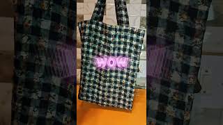 totebag easy bag reversible with new trick 2024shorts [upl. by Tedi987]