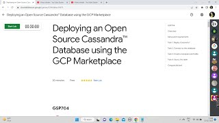 Deploying an Open Source Cassandra™ Database using the GCP Marketplace  Lab Solution [upl. by Nelli258]