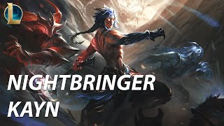 Nightbringer Kayn Skin Spotlight from League of Legends [upl. by Ennovehc]