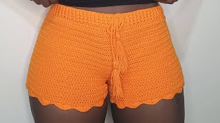 Crochet Booty Shorts Tutorial Begginers Friendly [upl. by Earaj]