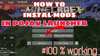 HOW TO ADD or INSTALL MODS IN POJAV LAUNCHER 😊 100 WORKING 👍🏻 [upl. by Catto]