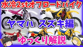 超過激だった！水冷2スト オフロード車 ヤマハ・スズキ編をゆっくり解説【ゆっくりバイク解説】DT200R DT200WR DT230ランツァ RH250 TS200R RMX250S [upl. by Aihsikal]