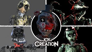 THE JOY OF CREATION  Behind The Scenes Animatronic Models The Joy of Creation Showcase [upl. by Bysshe]