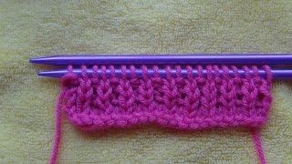 Knitting Rib for Beginners cast on kn pu amp Rib [upl. by Ahsac]