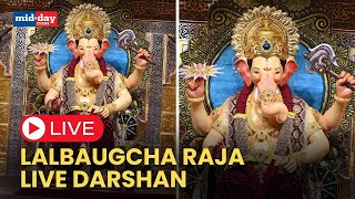 Lalbaugcha Raja Live Darshan  First Day Darshan  Ganesh Chaturthi 2024 [upl. by Aicemed638]