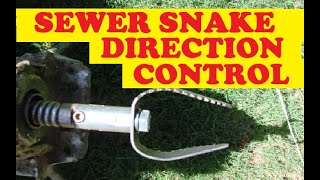 How to get a drain snake cleaner cable through tees going the right way [upl. by Kyl90]