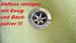 Lifehack Abfluss reinigen mit Essig und Backpulver [upl. by Oinigih]