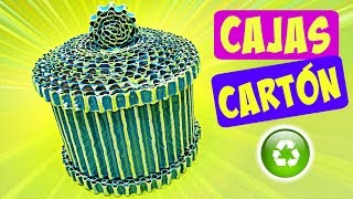 DIY INCREIBLES CAJAS DE CARTÓN Manualidades fáciles [upl. by Aurea]