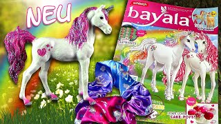 Schleich ® Bayala ® Magazin Nr 43 mit Freundschafts Einhorn Yadira amp buntem Haargummi aus Stoff [upl. by Michel]