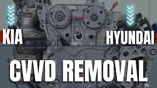 CVVD Removal amp Installation on KIA amp Hyundai Gamma 2 Engines  Variable Valve Duration kia engine [upl. by Ahseyn]