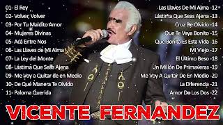 Vicente Fernández 22 mejores mezclas  ÉXITOS inolvidables [upl. by Suoirred]