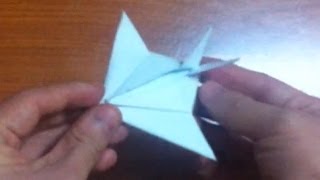 How to Make Stealth Fighter Origami [upl. by Anallij]