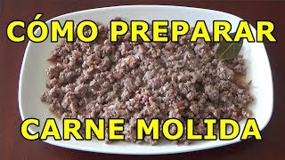 Cómo Preparar Carne molida jugosa [upl. by Marybeth]