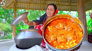 অজয় নদীর টাটকা গলদা চিংড়ির লাল ঘিলু দিয়ে মাছ ভাপা সঙ্গে চিংড়ি কষা  Golda Chingri recipe  villfood [upl. by Ringo]