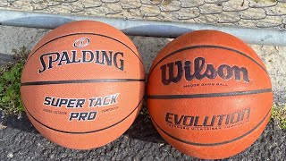 Wilson Evolution VS Spalding Super Tack Pro [upl. by Nywloc]